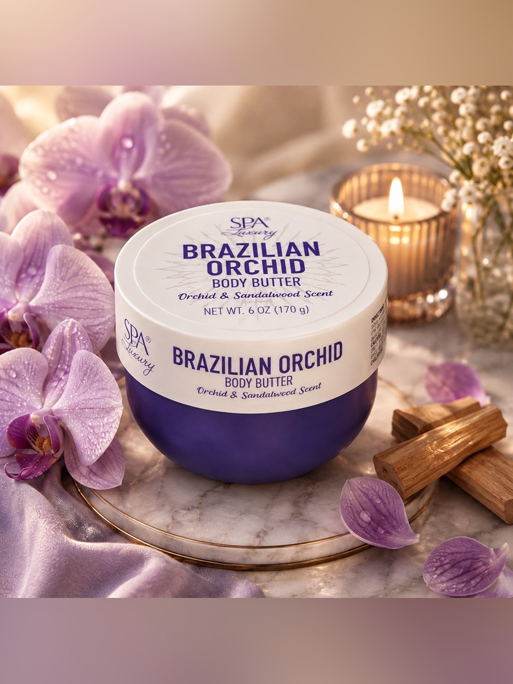 Spa Luxury Brazilian Orchid Body Butter - Orchid & Sandalwood